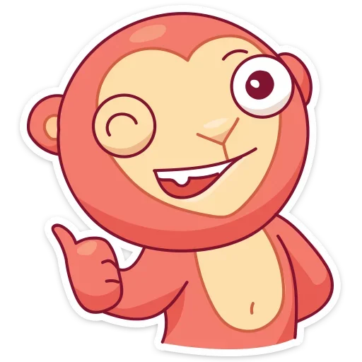 👍 Стикер «Monkey Gibby» для Telegram