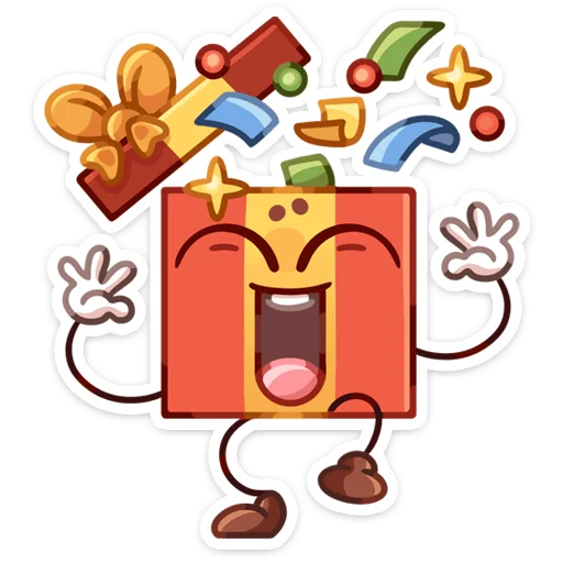 🎊 Стикер «Гифти» для Telegram