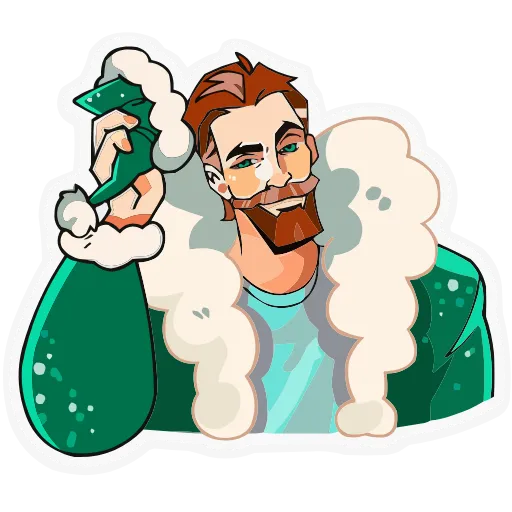 Стикерпак ГигаДед Мороз для Telegram
