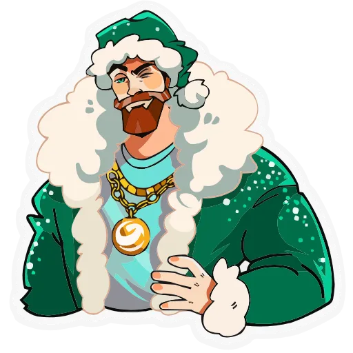 🎅 Эмодзи «ГигаДед Мороз» для Telegram