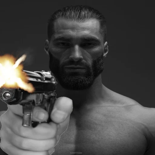 🔫 Стикер «GigaChad» для Telegram