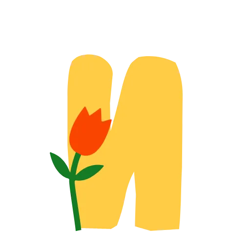 💐 Эмодзи «Жёлтые буквы с анимацией» для Telegram