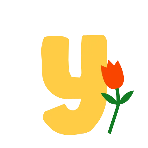 🌹 Эмодзи «Жёлтые буквы с анимацией» для Telegram