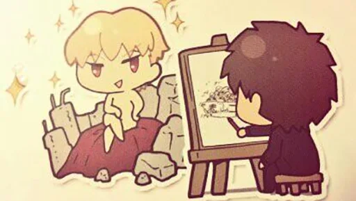 😏 Стикер «The origin of wine / The epic of Gilgamesh» для Telegram