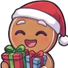 🎁 Эмодзи «Gingerbread» для Telegram