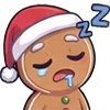 😴 Эмодзи «Gingerbread» для Telegram
