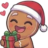 🎁 Эмодзи «Gingerbread» для Telegram