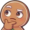 🤨 Эмодзи «Gingerbread» для Telegram