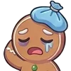 🥶 Эмодзи «Gingerbread» для Telegram