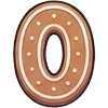 0️⃣ Эмодзи «Gingerbread» для Telegram
