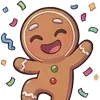 🎊 Эмодзи «Gingerbread» для Telegram