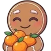 🍊 Эмодзи «Gingerbread» для Telegram