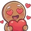 🩷 Эмодзи «Gingerbread» для Telegram
