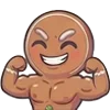 💪 Эмодзи «Gingerbread» для Telegram