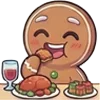 🍔 Эмодзи «Gingerbread» для Telegram