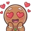 😍 Эмодзи «Gingerbread» для Telegram