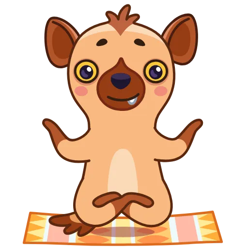 🧘 Эмодзи «Гиена Гинни» для Telegram