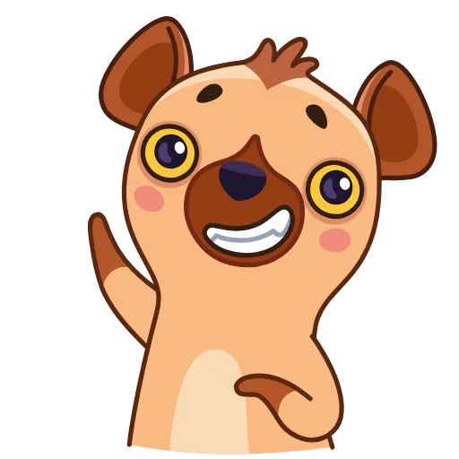 👋 Эмодзи «Гиена Гинни» для Telegram