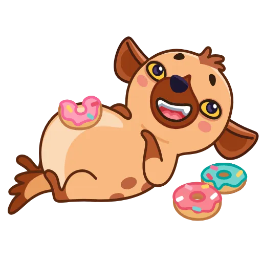 🍩 Эмодзи «Гиена Гинни» для Telegram