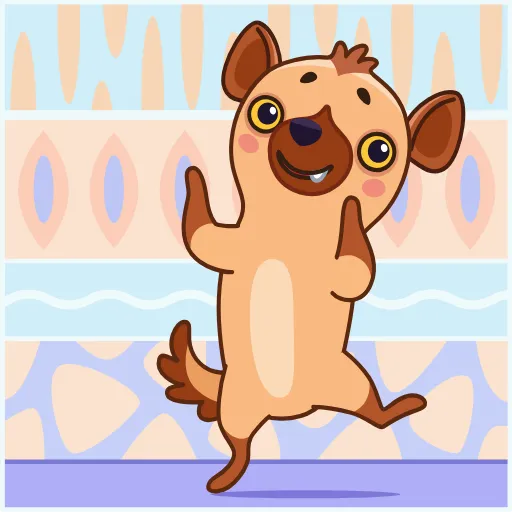 🕺 Эмодзи «Гиена Гинни» для Telegram