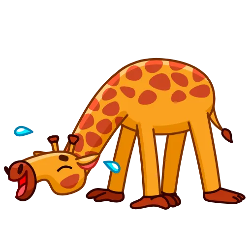 Стикерпак Giraffe для Telegram — скачать