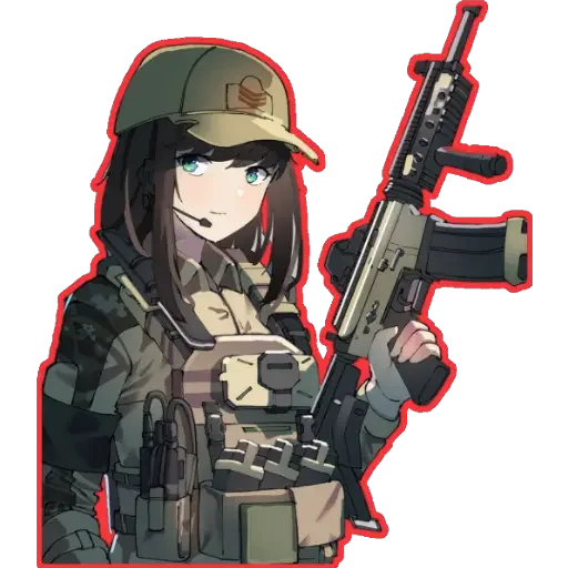 Стикерпак girl With arms для Telegram — скачать