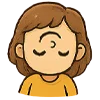 🙃 Эмодзи «девочка Маша» для Telegram