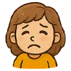 😟 Эмодзи «девочка Маша» для Telegram
