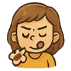 🥩 Эмодзи «девочка Маша» для Telegram