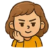 😠 Эмодзи «девочка Маша» для Telegram