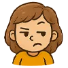 🤨 Эмодзи «девочка Маша» для Telegram