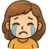 😭 Эмодзи «девочка Маша» для Telegram
