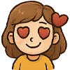 😍 Эмодзи «девочка Маша» для Telegram