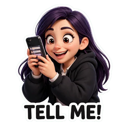🖼 Стикер «Girls Vibes» для Telegram