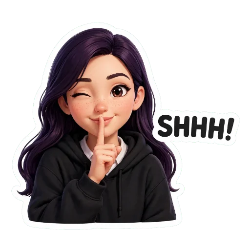 ✋ Стикер «Girls Vibes» для Telegram