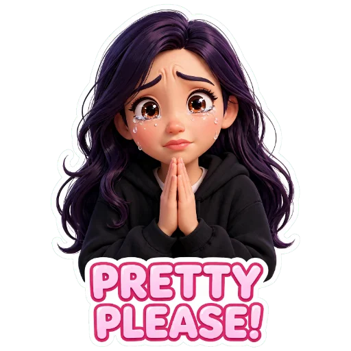 ✋ Стикер «Girls Vibes» для Telegram