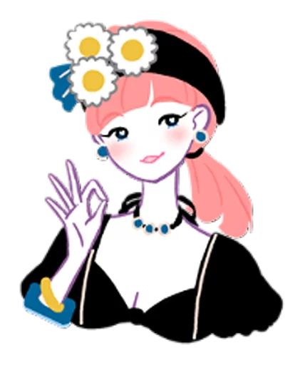Стикерпак Girls talk club для Telegram — скачать