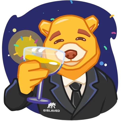 🥂 Стикер «gislavedrus» для Telegram
