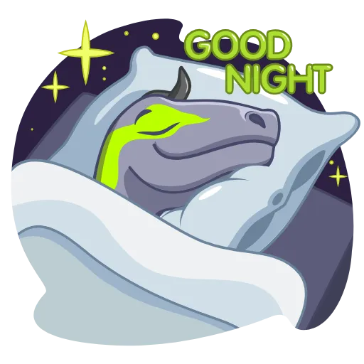 😴 Стикер «Динозавр» для Telegram