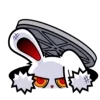 👀 Эмодзи «bloody bunny» для Telegram