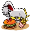 🍔 Эмодзи «bloody bunny» для Telegram