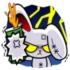 ⚡ Эмодзи «bloody bunny» для Telegram