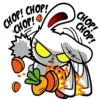 🥕 Эмодзи «bloody bunny» для Telegram