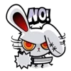 🙅 Эмодзи «bloody bunny» для Telegram