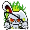 😐 Эмодзи «bloody bunny» для Telegram