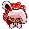 😏 Эмодзи «bloody bunny» для Telegram