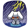 ⛈ Эмодзи «bloody bunny» для Telegram