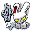🙏 Эмодзи «bloody bunny» для Telegram