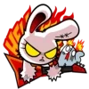 😡 Эмодзи «bloody bunny» для Telegram
