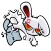 🙋 Эмодзи «bloody bunny» для Telegram